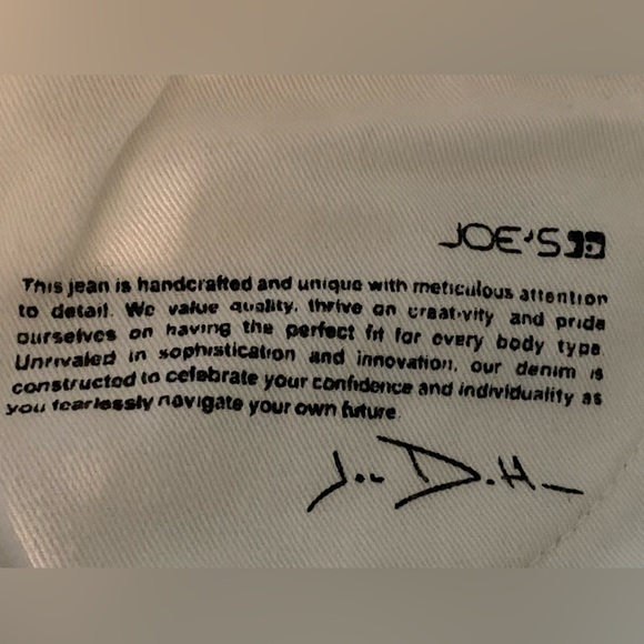 JOE’S JEANS shorts, size 32, white with raw hem. New, never worn. Coastal vibe - Picture 7 of 7